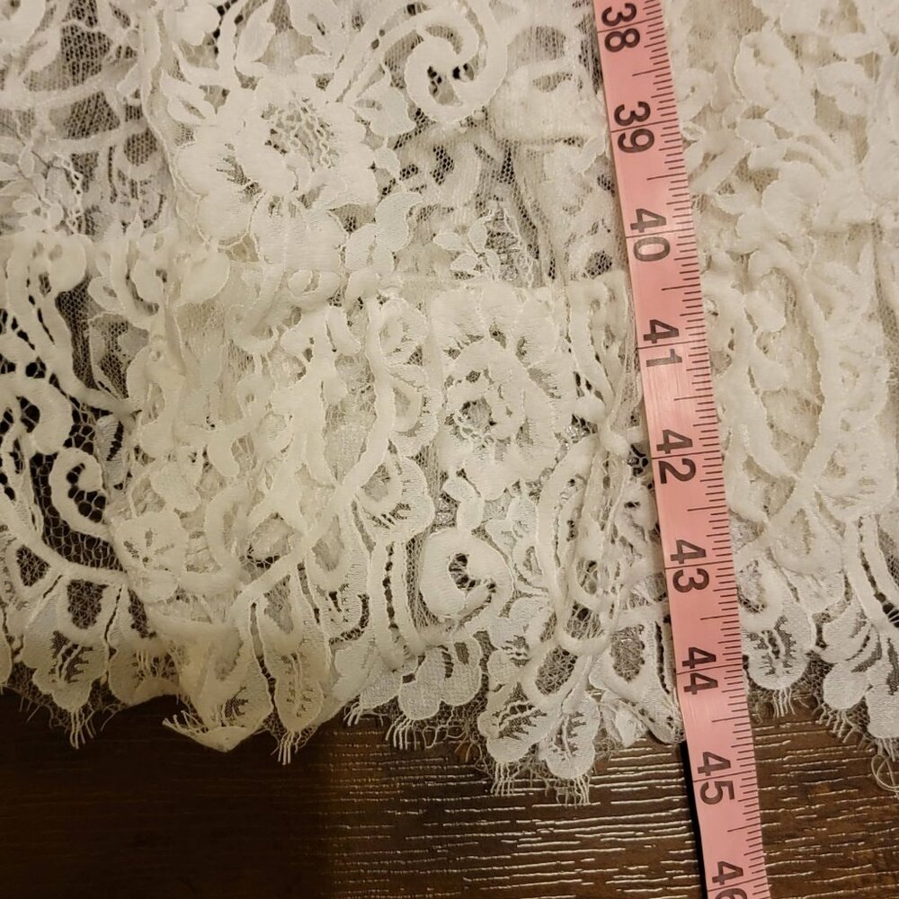 BHLDN Lace Halter Ruffle Peekaboo Maxi Dress Wedding Whimsical Romantic Womens S - Picture 6 of 10